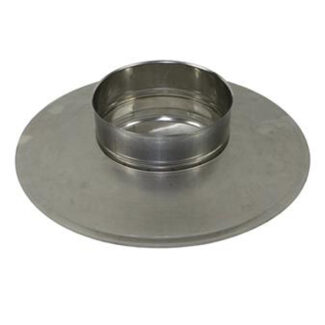 Afdekelement Ø175 mm – Enkelwandig RVS