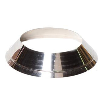 Rozet verstelbaar Ø175 mm – Enkelwandig RVS