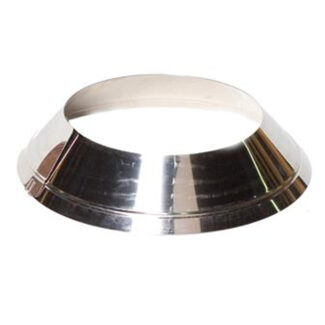 Rozet verstelbaar Ø200 mm – Enkelwandig RVS