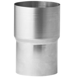 Verloop RVS Ø79 naar Ø101 t.b.v. pelletkachel