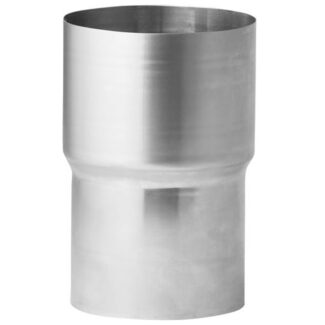 Verloop RVS Ø79 naar Ø111 t.b.v. pelletkachel