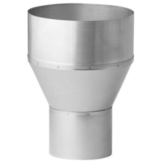 Verloop RVS Ø124 naar Ø181