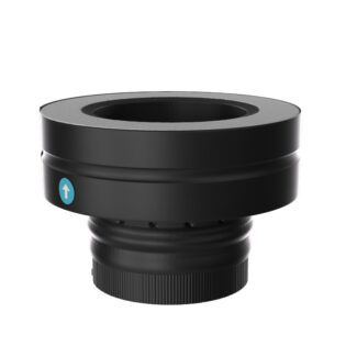 Aansluitstuk Ø150 mm – Isoduct dubbelwandig rookkanaal zwart