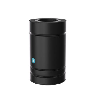 Buis 330 mm Ø125 mm – Isoduct dubbelwandig rookkanaal zwart