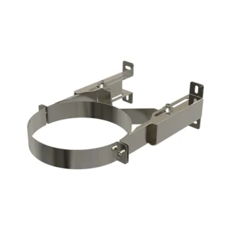 Muurbeugel Premium 90-190 mm Ø100 mm – Dubbelwandig rookkanaal