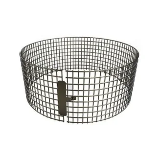 Gaas t.b.v. trekkap Ø100 mm – Dubbelwandig rookkanaal zwart