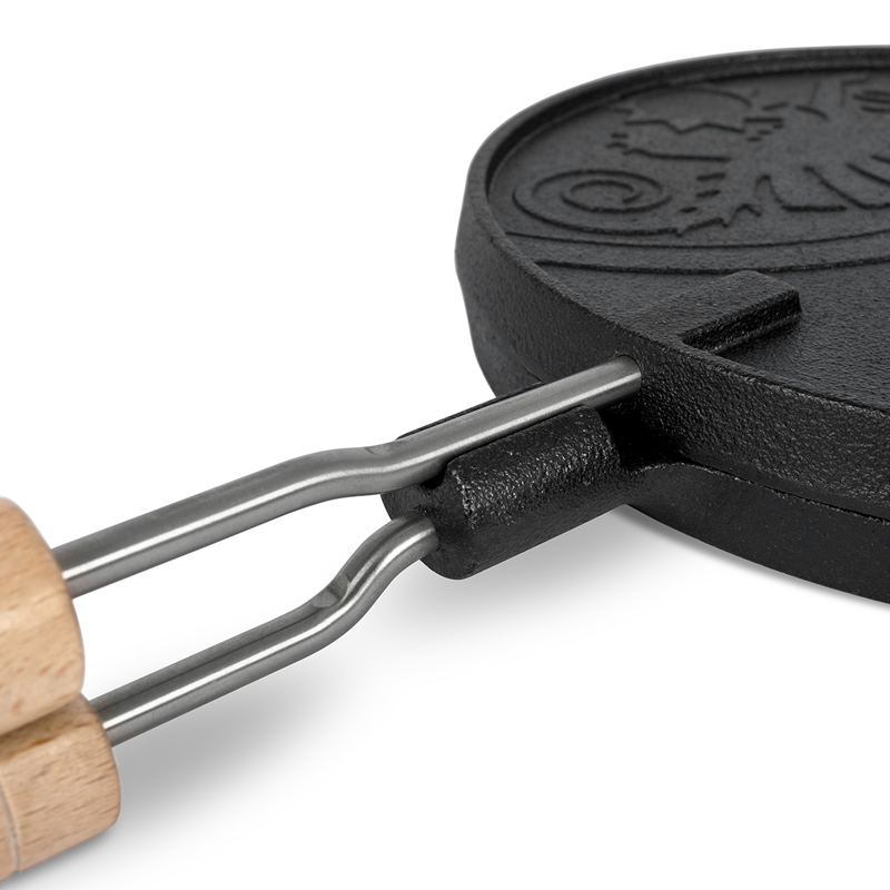 Petromax Gietijzeren Wafelijzer met draaiframe - Afbeelding 2