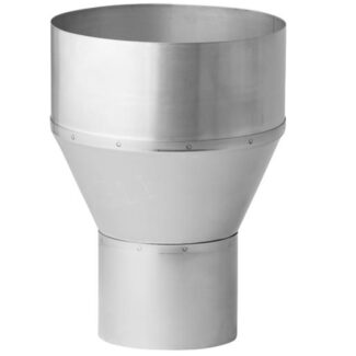 Verloop RVS Ø99 naar Ø110