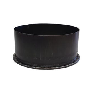 Losse dop Ø125 mm – Enkelwandig geblauwd staal