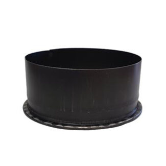 Losse dop Ø180 mm – Enkelwandig geblauwd staal