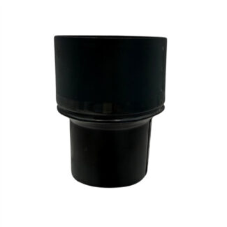 Verloop Ø80 naar Ø100 – Enkelwandig geblauwd staal