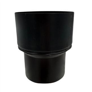 Verloop Ø90 naar Ø111 – Enkelwandig geblauwd staal