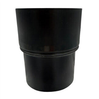 Verloop Ø100 naar Ø111 – Enkelwandig geblauwd staal