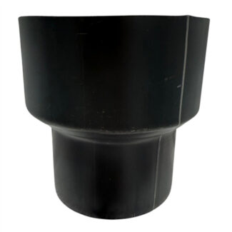 Verloop Ø100 naar Ø131 – Enkelwandig geblauwd staal