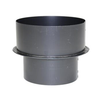 Verloop Ø100 naar Ø150 – Enkelwandig geblauwd staal