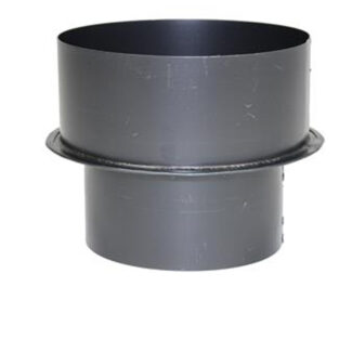 Verloop Ø150 naar Ø180 – Enkelwandig geblauwd staal