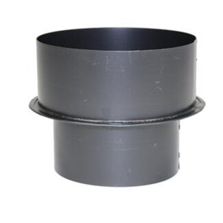 Verloop Ø150 naar Ø200 – Enkelwandig geblauwd staal