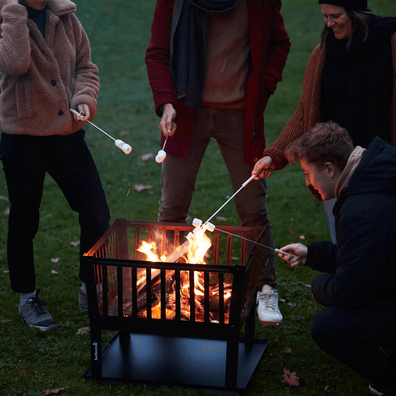 Barbecook Classic Squadra vuurkorf uit gelakt staal 62x62x49cm - Afbeelding 2