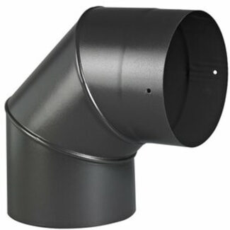 Bocht 90°  –  Ø125 mm –  Enkelwandig geëmailleerd staal