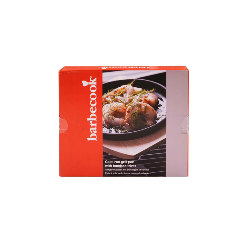 Barbecook gietijzeren grillpan met onderlegger - Afbeelding 2