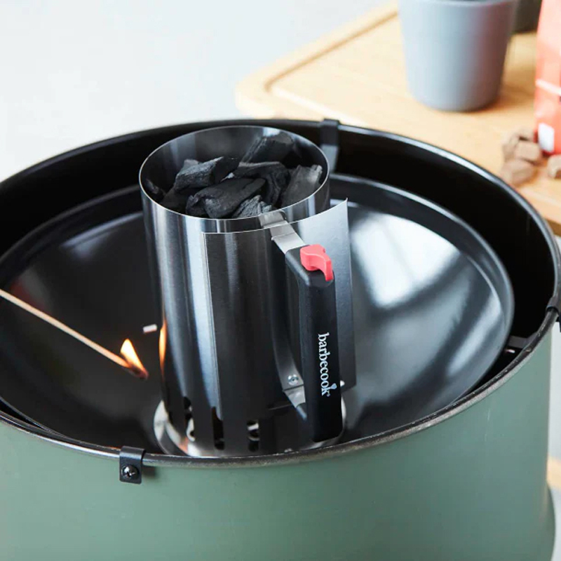 Barbecook houtskoolstarter met safe-drop uit rvs - Afbeelding 5