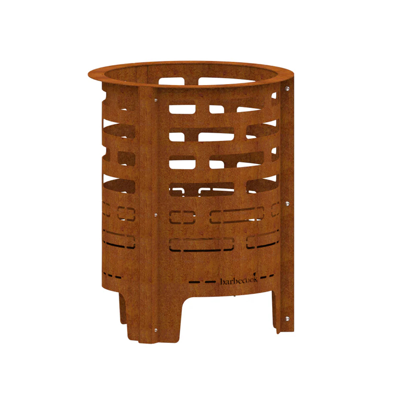 Barbecook Jules vuurkorf met asopvangbak voorgeroest cortenstaal 43x56cm