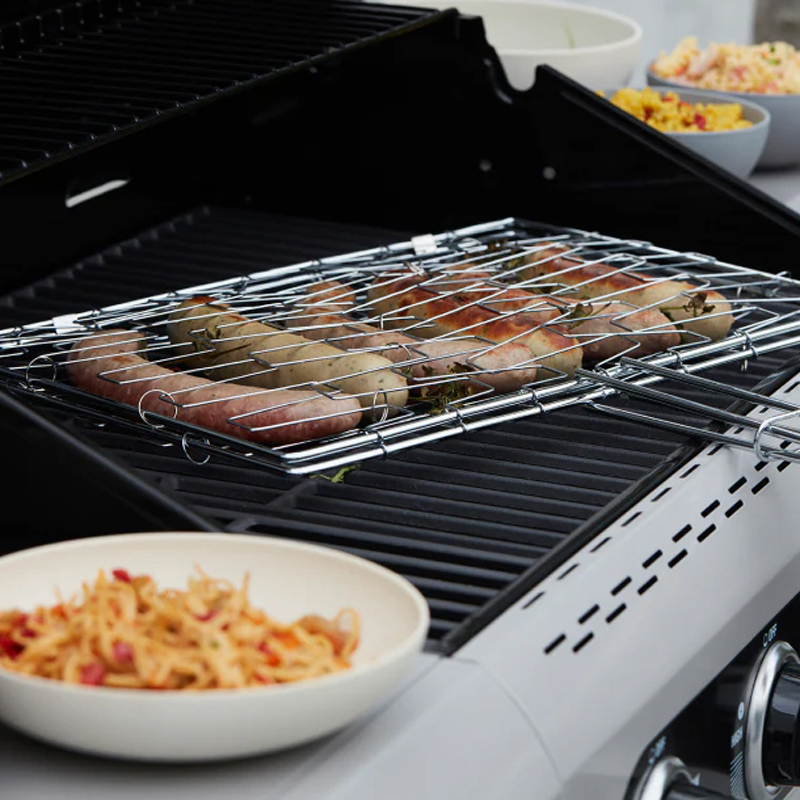 Barbecook elastische grill uit chroom en hout - Afbeelding 8