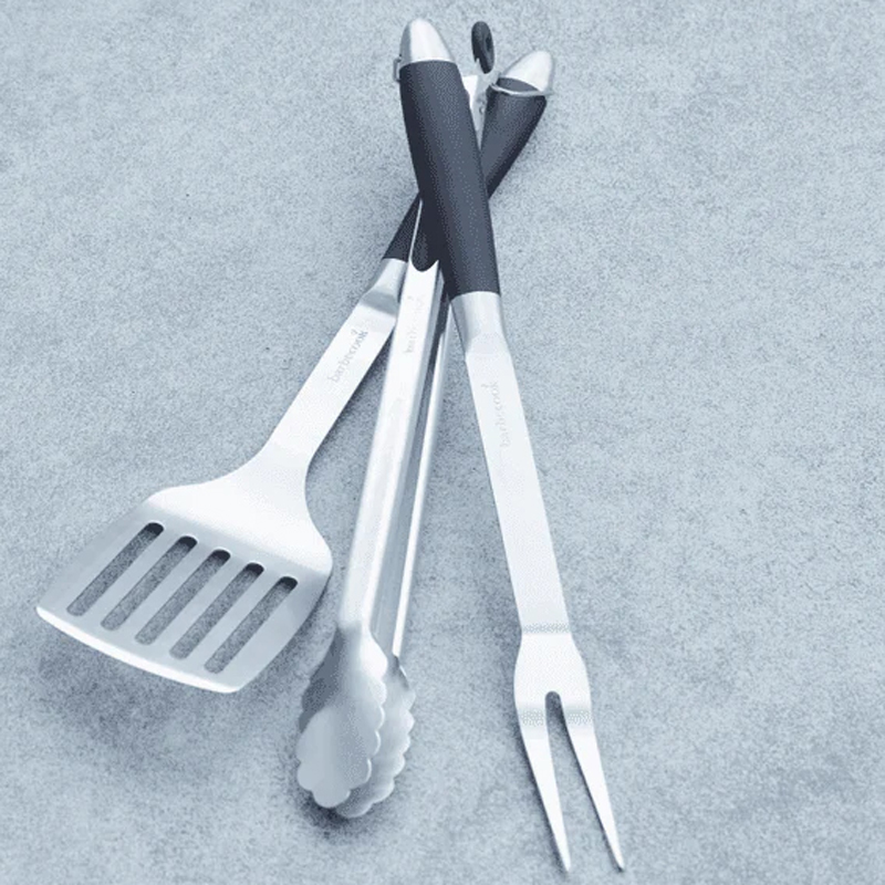 Barbecook Black Pepper set van spatel, vork en tang - Afbeelding 4