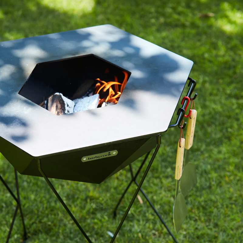 Barbecook hamburgerspatel uit rvs en hout - Afbeelding 5