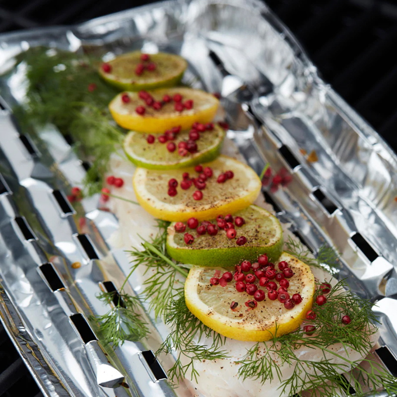 Barbecook set van 5 wegwerp rechthoekige barbecueschalen uit aluminium - Afbeelding 5