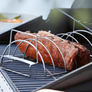 Barbecook vlees- en ribrek uit rvs