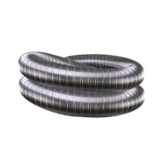 Dubbellaags flexibel rvs 80 mm 4 meter