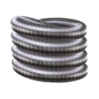 Dubbellaags flexibel rvs 150 mm 8 meter