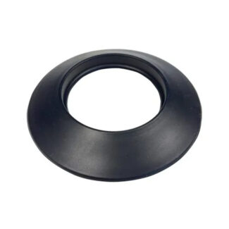 Rozet Ø80 mm – Siliconen – Pelletkachelafvoer – Zwart staal