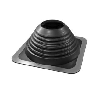 Flexibele EPDM dakdoorvoer dakhelling 0-45° 180-330 mm zwart