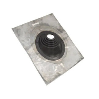 Dakplaat lood 0-45° met EPDM mof 80-200 mm zwart