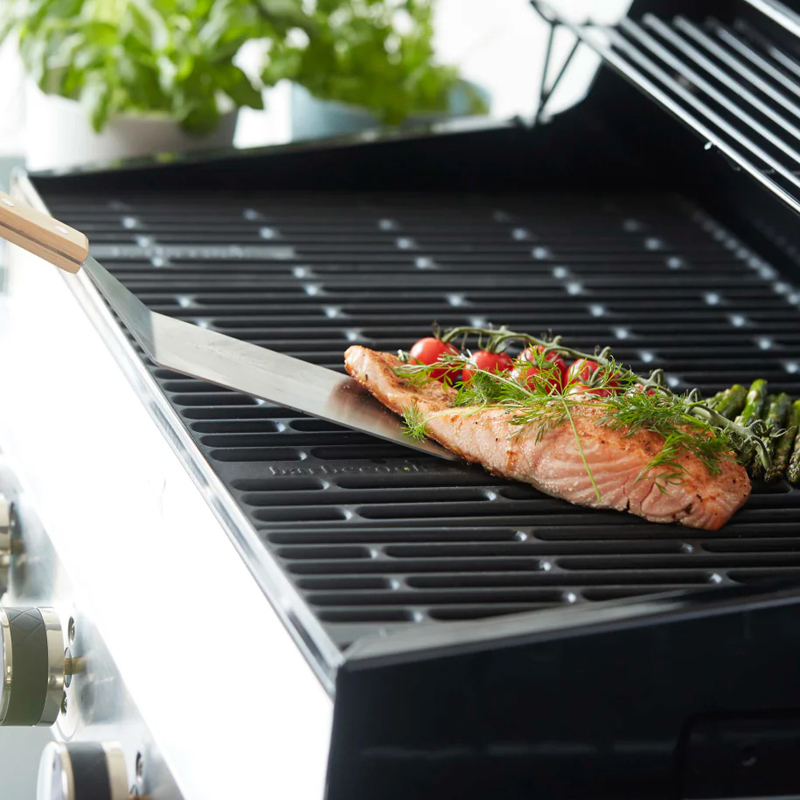 Barbecook visspatel uit rvs en hout - Afbeelding 4