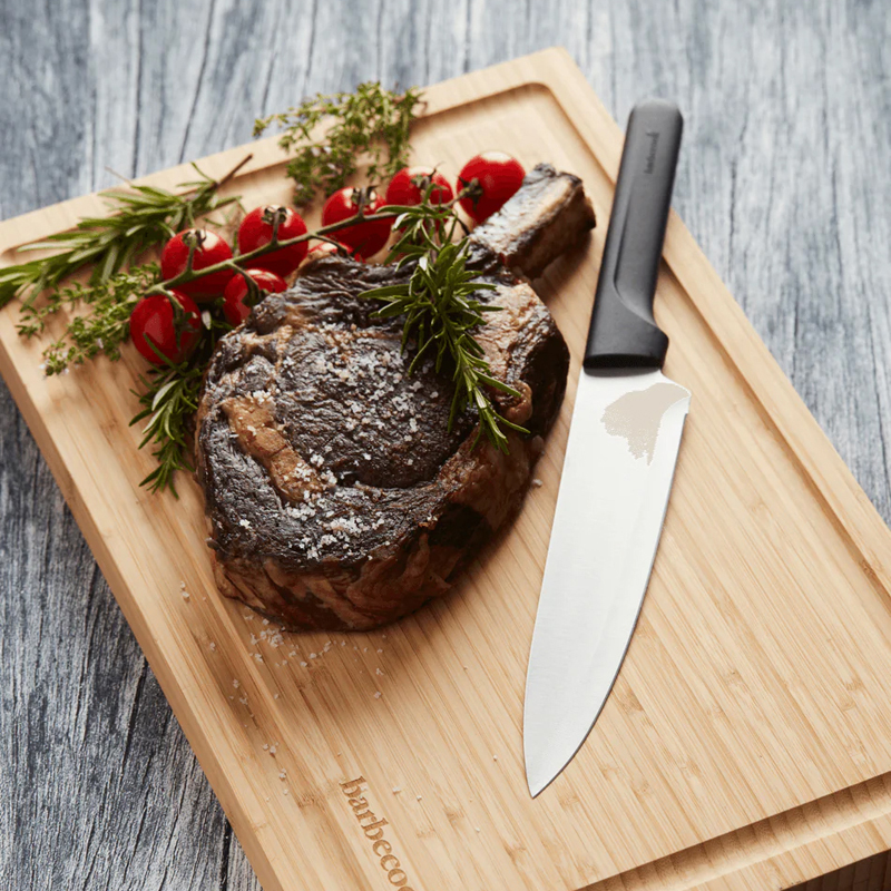 Barbecook Olivia groot chef mes uit rvs zwart - Afbeelding 4