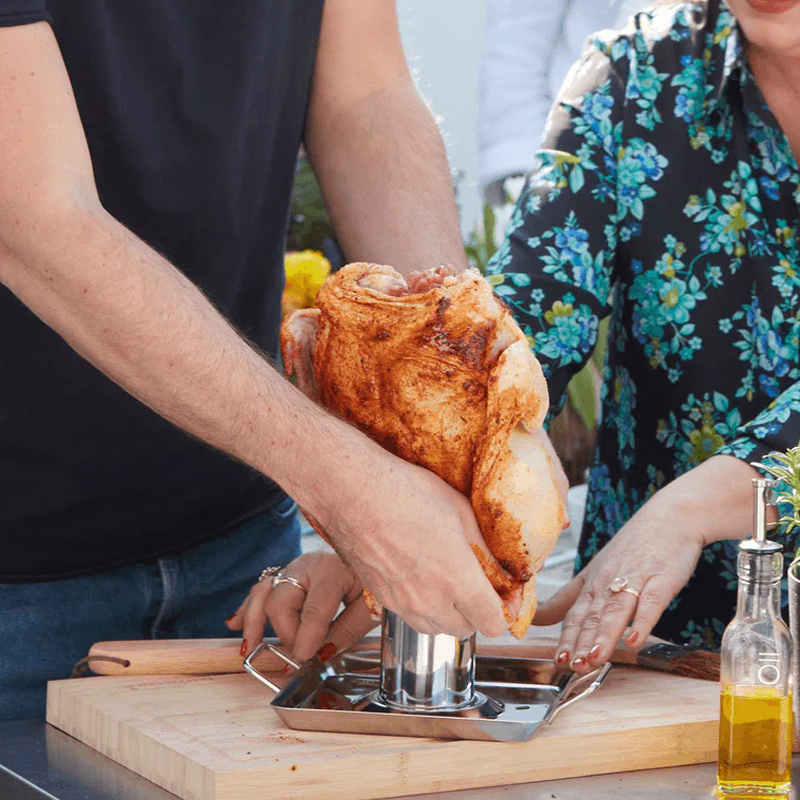 Barbecook kiphouder uit rvs - Afbeelding 2