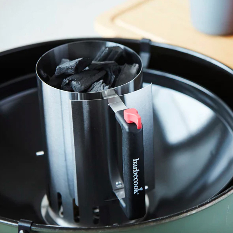 Barbecook houtskoolstarter met safe-drop uit rvs - Afbeelding 3