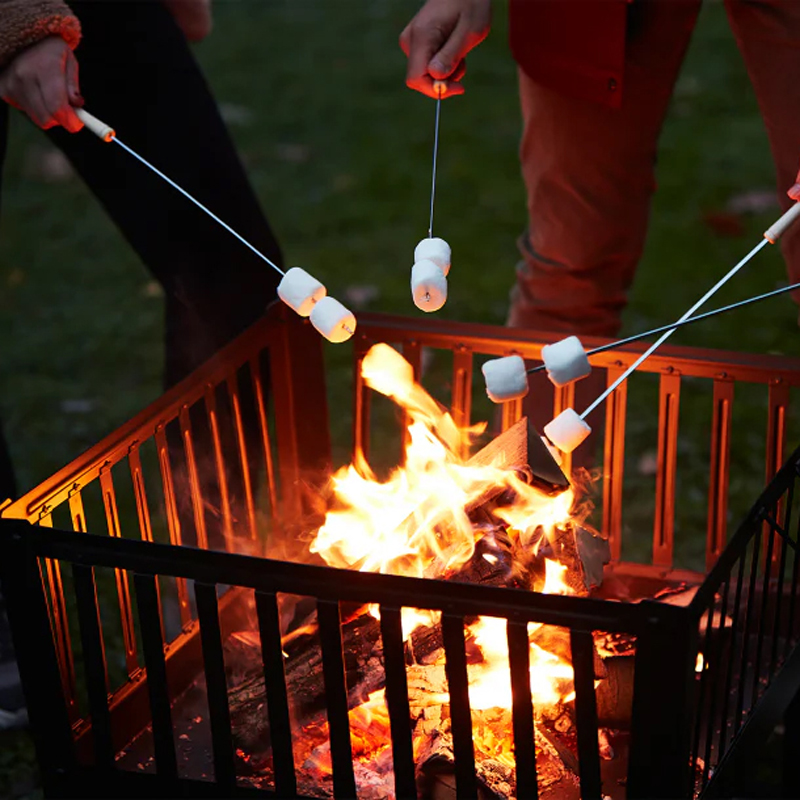 Barbecook Classic Squadra vuurkorf uit gelakt staal 62x62x49cm - Afbeelding 5