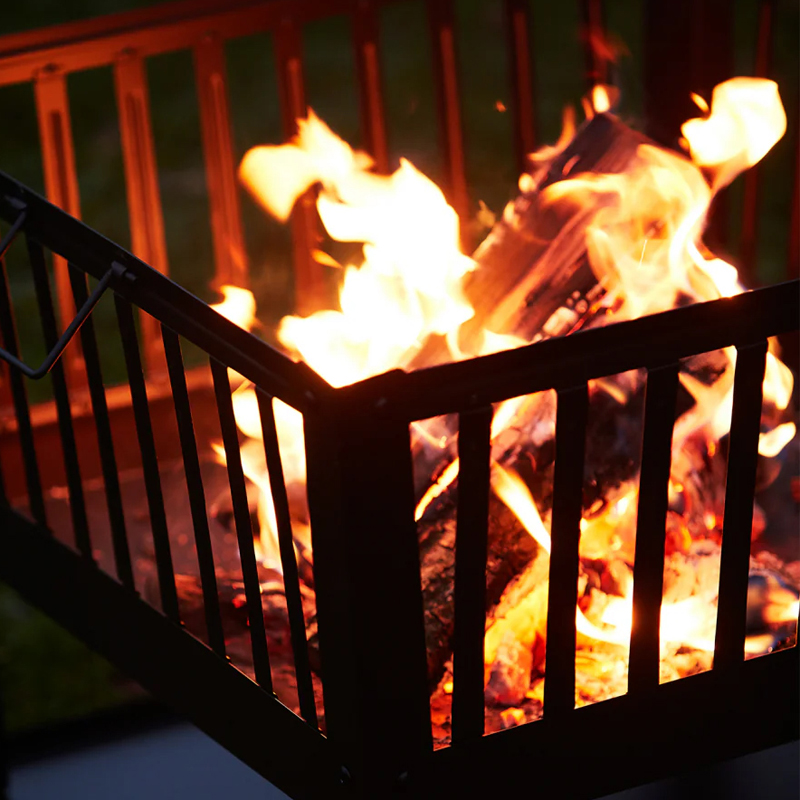 Barbecook Classic Squadra vuurkorf uit gelakt staal 62x62x49cm - Afbeelding 6