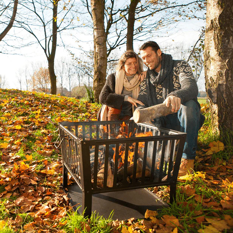 Barbecook Classic Squadra vuurkorf uit gelakt staal 62x62x49cm - Afbeelding 7